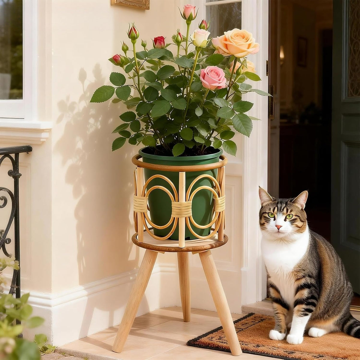 Rattan Greenery Rack