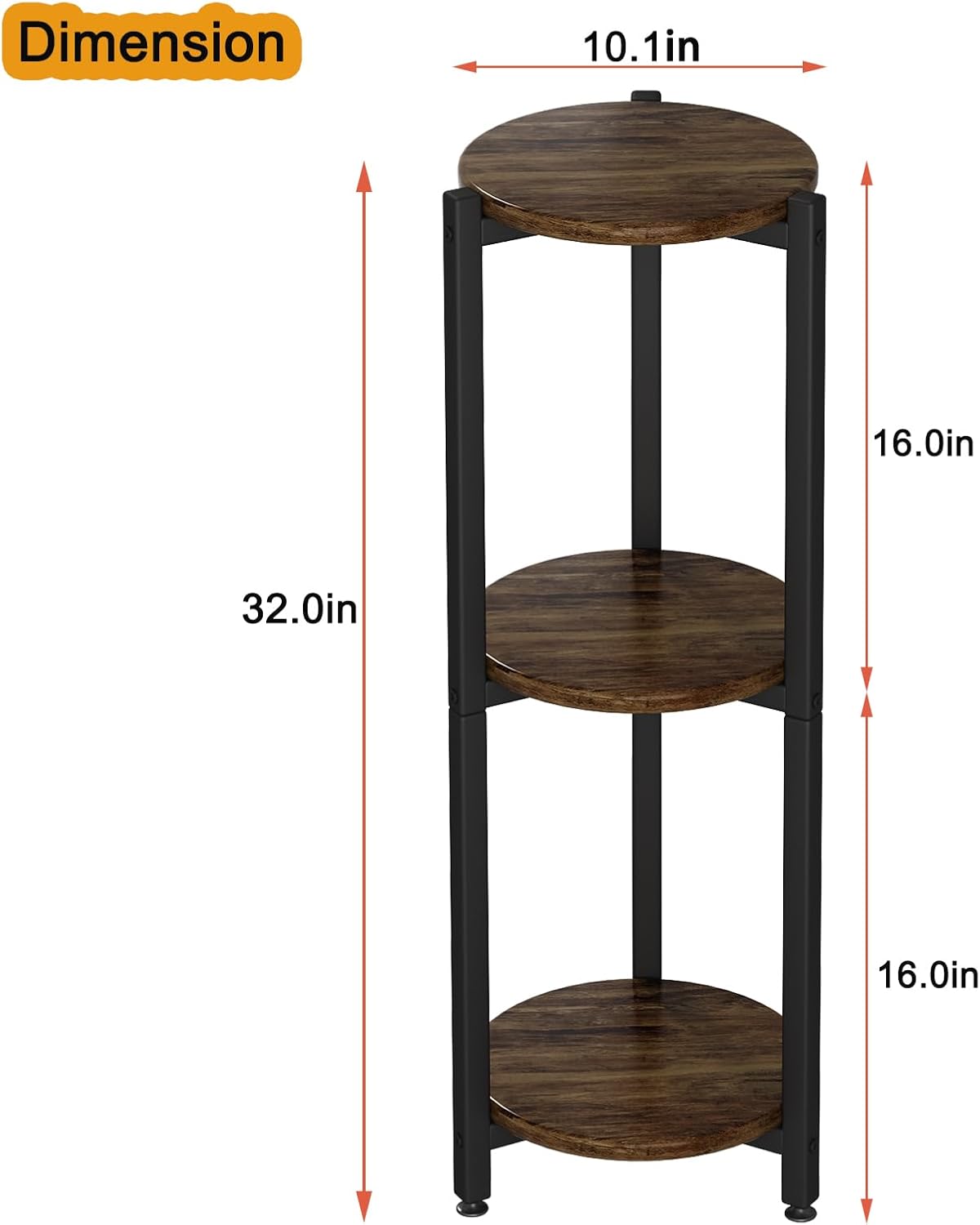 Tall Round Indoor Corner Multi‑Tier Plant Stand