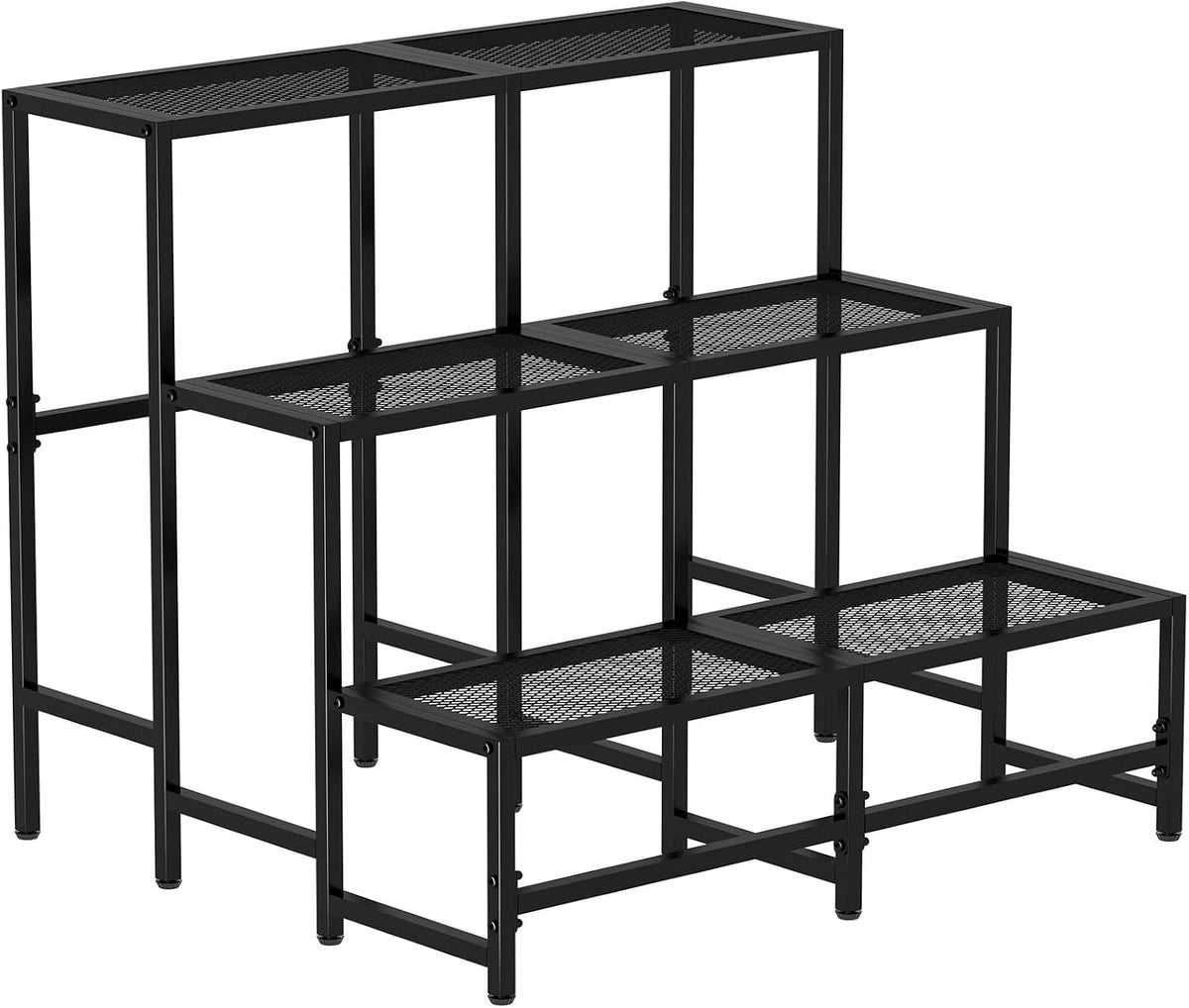 3‑Tier Large Metal Indoor‑Outdoor Plant Stand Rack