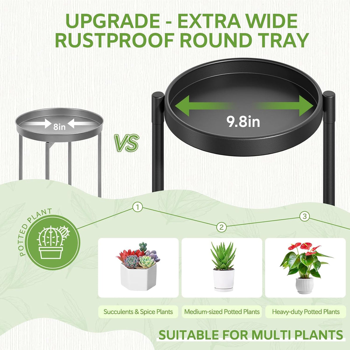 6‑Tier Large Indoor‑Outdoor Metal Plant Stand