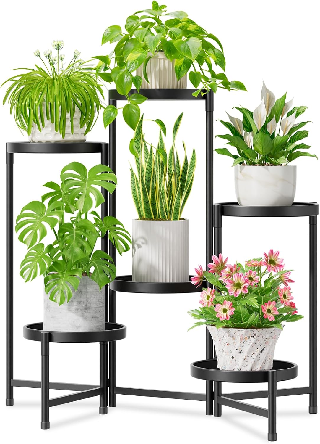 6‑Tier Large Indoor‑Outdoor Metal Plant Stand