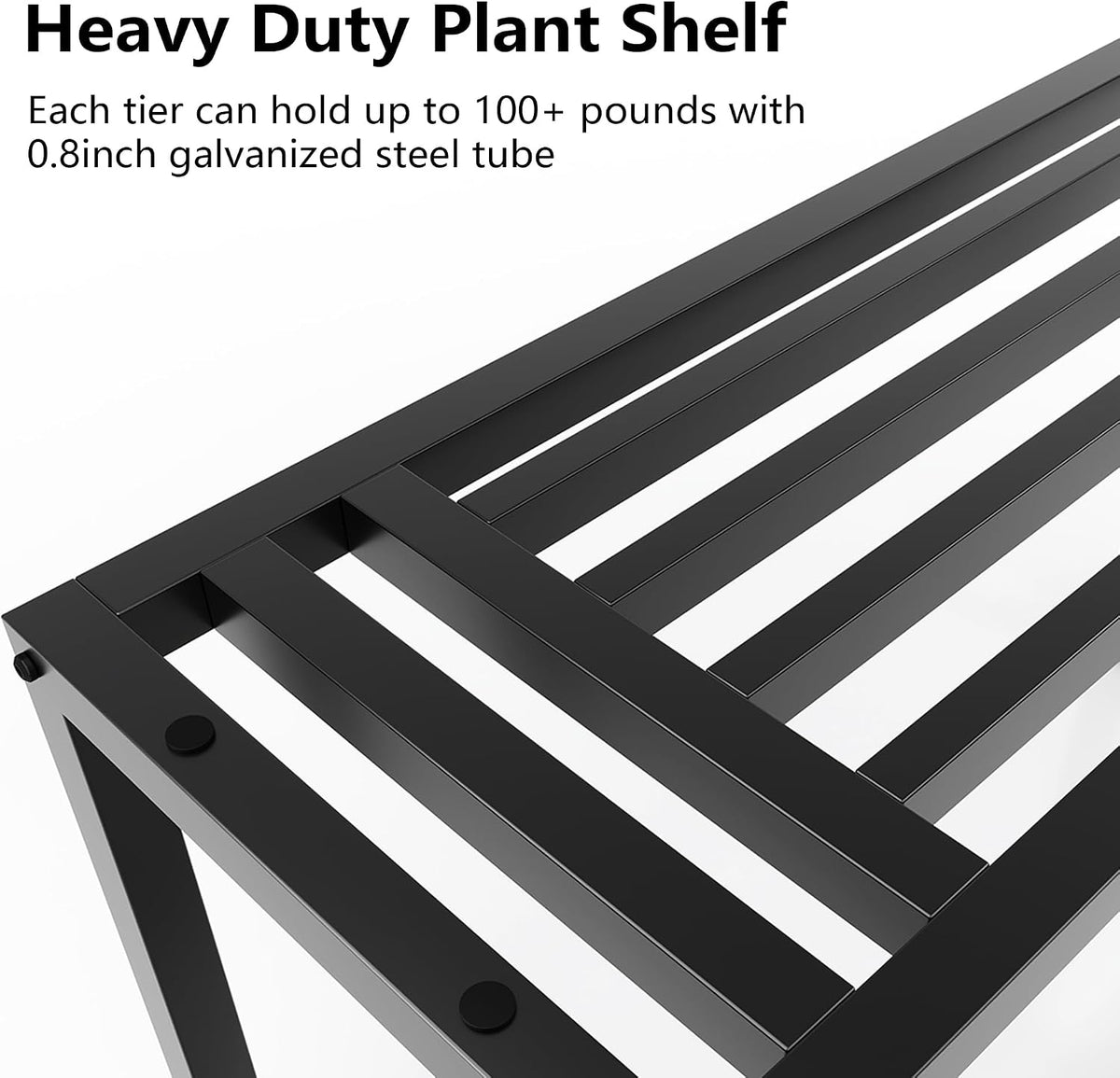 3‑Tier Ladder Metal Indoor‑Outdoor Plant Stand
