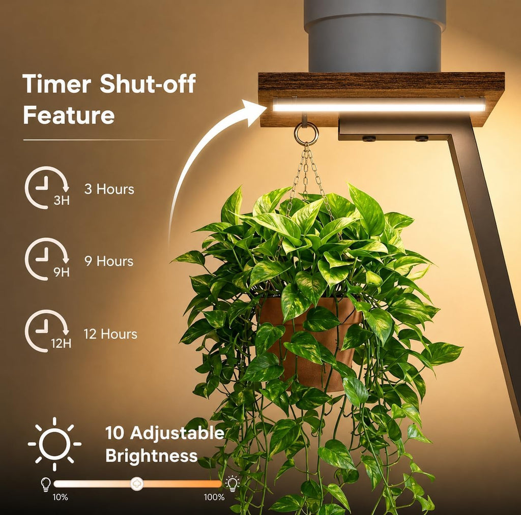 6‑Tier Indoor Plant Stand With Grow Light
