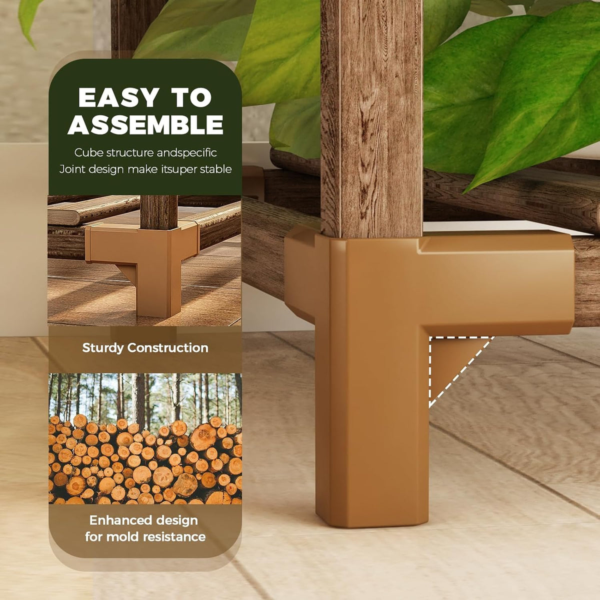 Large Indoor‑Outdoor Corner Multi‑Potted Plant Stand