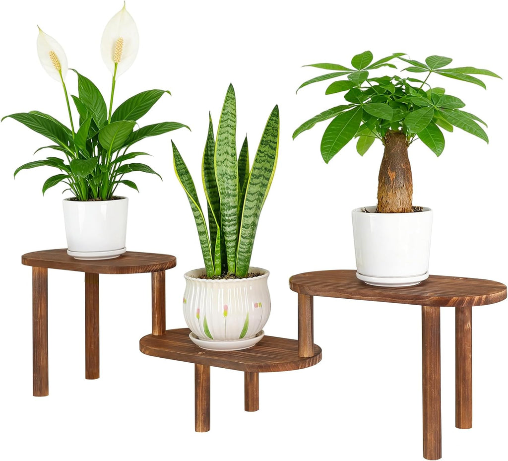 Adjustable Oval Indoor Corner Plant Stand Shelf