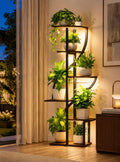 6‑Tier Indoor Plant Stand With Grow Light