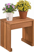 Slatted‑Top Wooden Indoor Flower Pot Plant Stand
