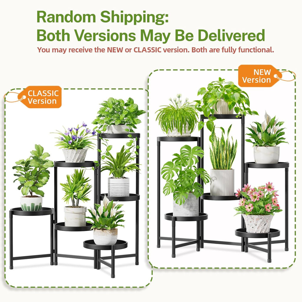 6‑Tier Large Indoor‑Outdoor Metal Plant Stand