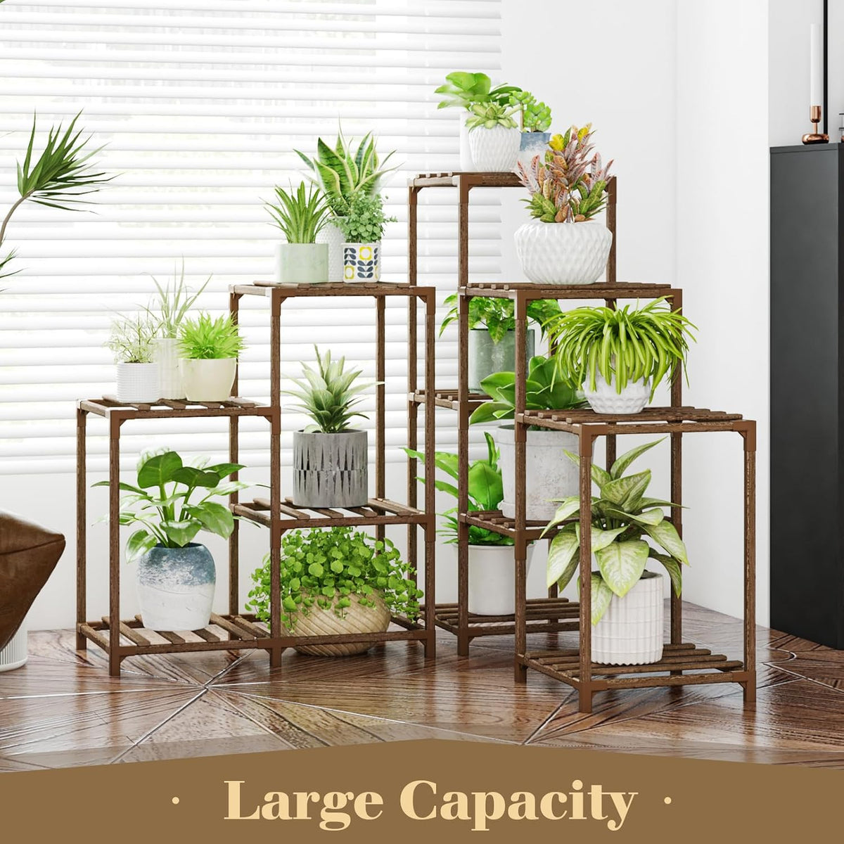 Large Indoor‑Outdoor Corner Multi‑Potted Plant Stand