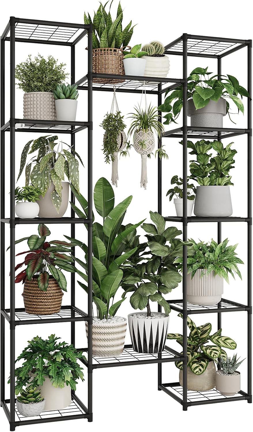 Heavy‑Duty Metal Multi‑Pot Indoor‑Outdoor Plant Stand