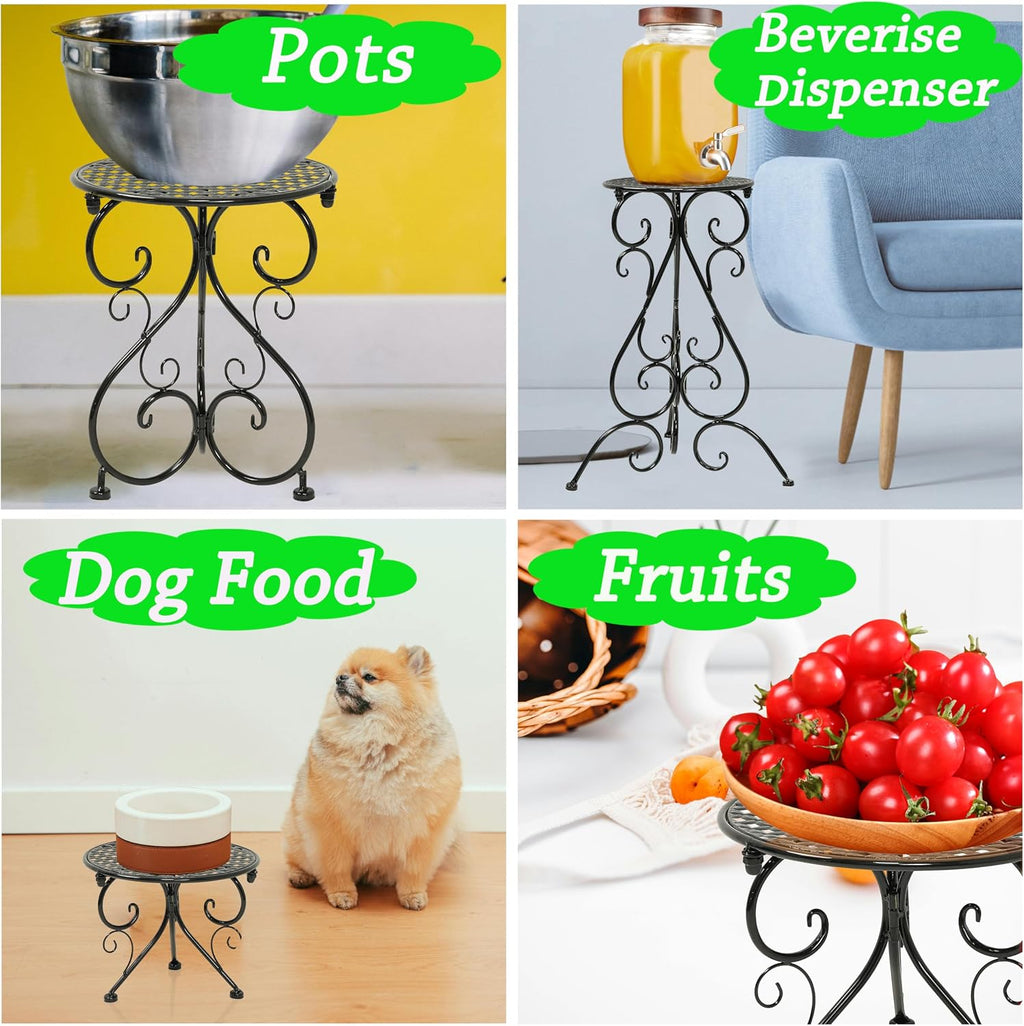4‑Pack Rustproof Metal Indoor‑Outdoor Plant Stands